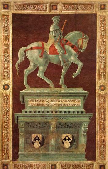 UCCELLO, Paolo Funerary Monument to Sir John Hawkwood oil painting picture